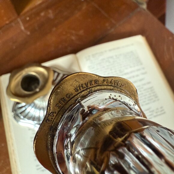 Vintage Silver Plated Candle Holders | Made in England E.P. Zinc | - Picture 8 of 8